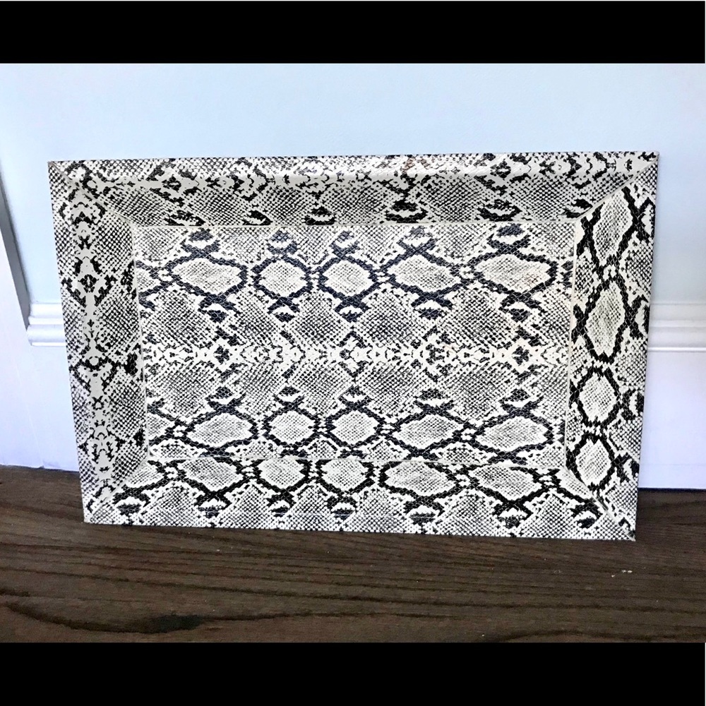 Faux Snakeskin Serving Tray